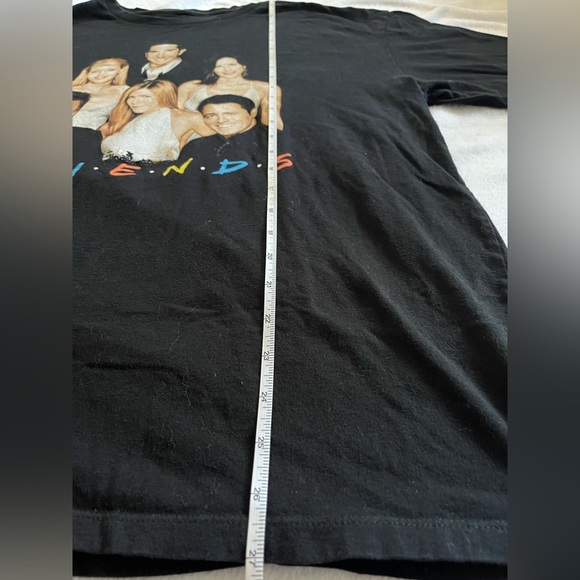 FRIENDS graphic 90s retro throwback black unisex crew neck T-shirt size XL - Picture 5 of 6